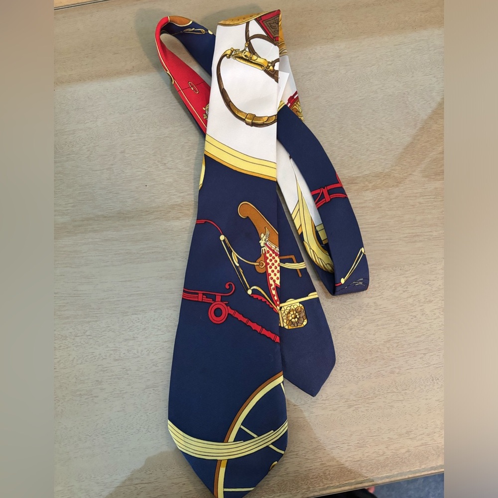 Hermes Classic Silk Tie